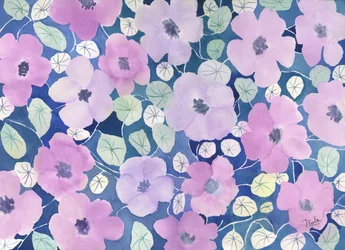 flores em rosa